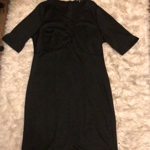 Black Dress with Chest Details